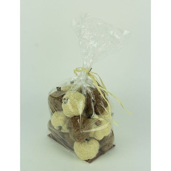 Bag of Natural Brown and Beige Dried Angel Vine Decorative Pumpkins - Picture 2 of 3